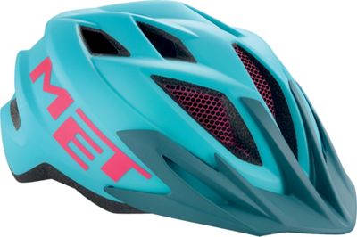 MET Crackerjack Youth Helmet 2018 - Light Blue Magenta - One Size, Light Blue Magenta